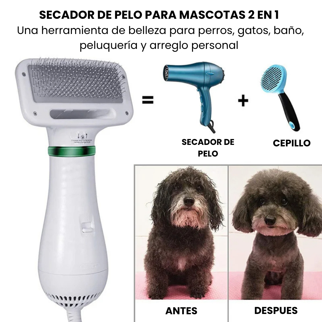 CEPILLO SECADOR PARA MASCOTAS + ENVIO GRATIS