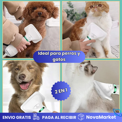 CEPILLO SECADOR PARA MASCOTAS + ENVIO GRATIS