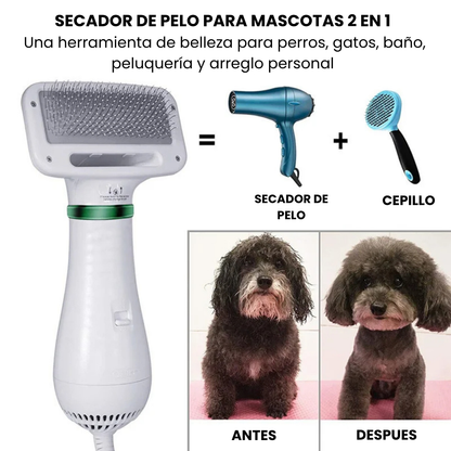 CEPILLO SECADOR PARA MASCOTAS + ENVIO GRATIS