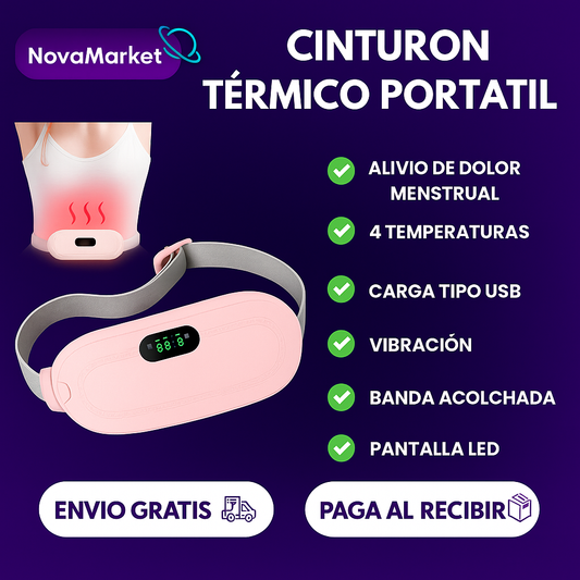CINTURON TERMICO PARA ALIVIAR DOLORES MENSTRUALES + ENVIO GRATIS